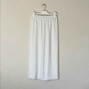 Lola White Pleated Maxi Skirt Resort Wear